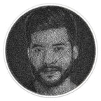 String Portrait 24x24 inch